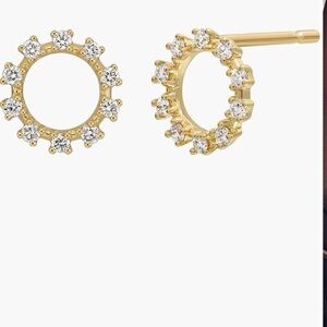 Bony Levy Icon Diamond Circle Stud Earrings